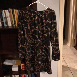 Long-sleeve floral dress, size 4
